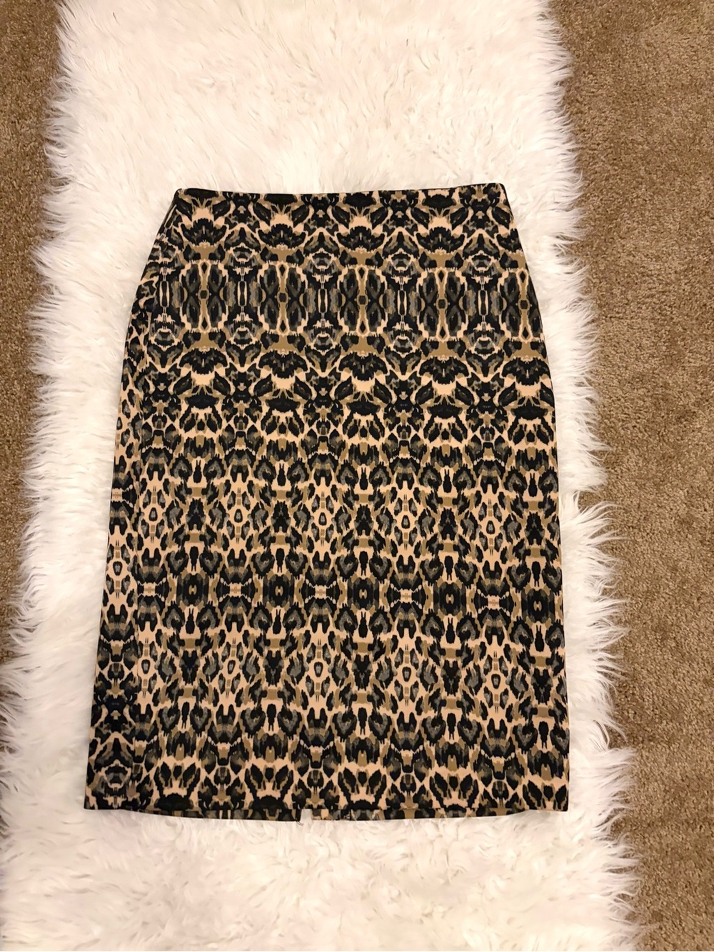 Animal Print Pencil Skirt